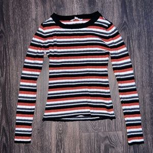 NOBO long sleeve stripe shirt